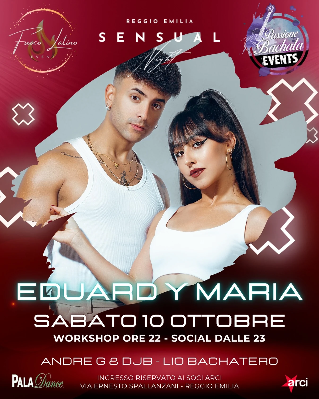 Locandina ufficiale di Sensual Night Reggio Emilia